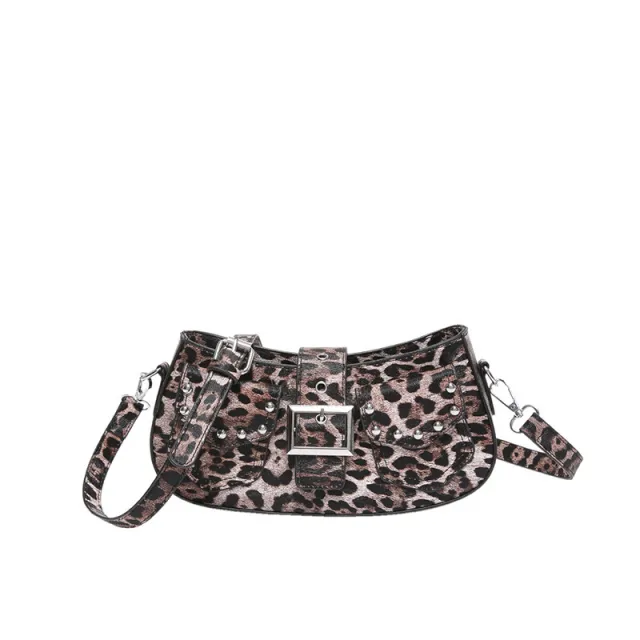 One Shoulder Underarm Niche Design Crossbody Bag Brown - Shop at LoveMi