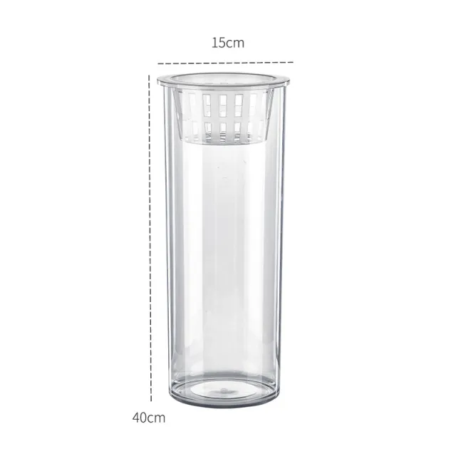 Living Room Micro Landscape Desktop Ecological Pot Transparent Plastic Creative Decoration Fish Tank 5017 Cylinder 834 - Shop at LoveMi