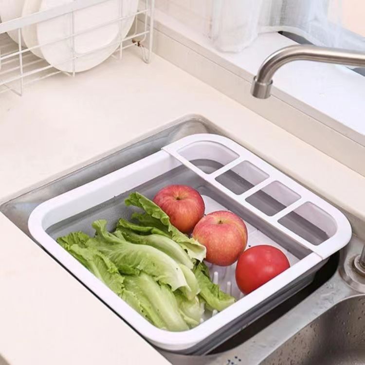 New Foldable Draining Bowl Rack Kitchen Utensil Storage Rack Multi-functional Sink Draining Rack Drying Rack 3