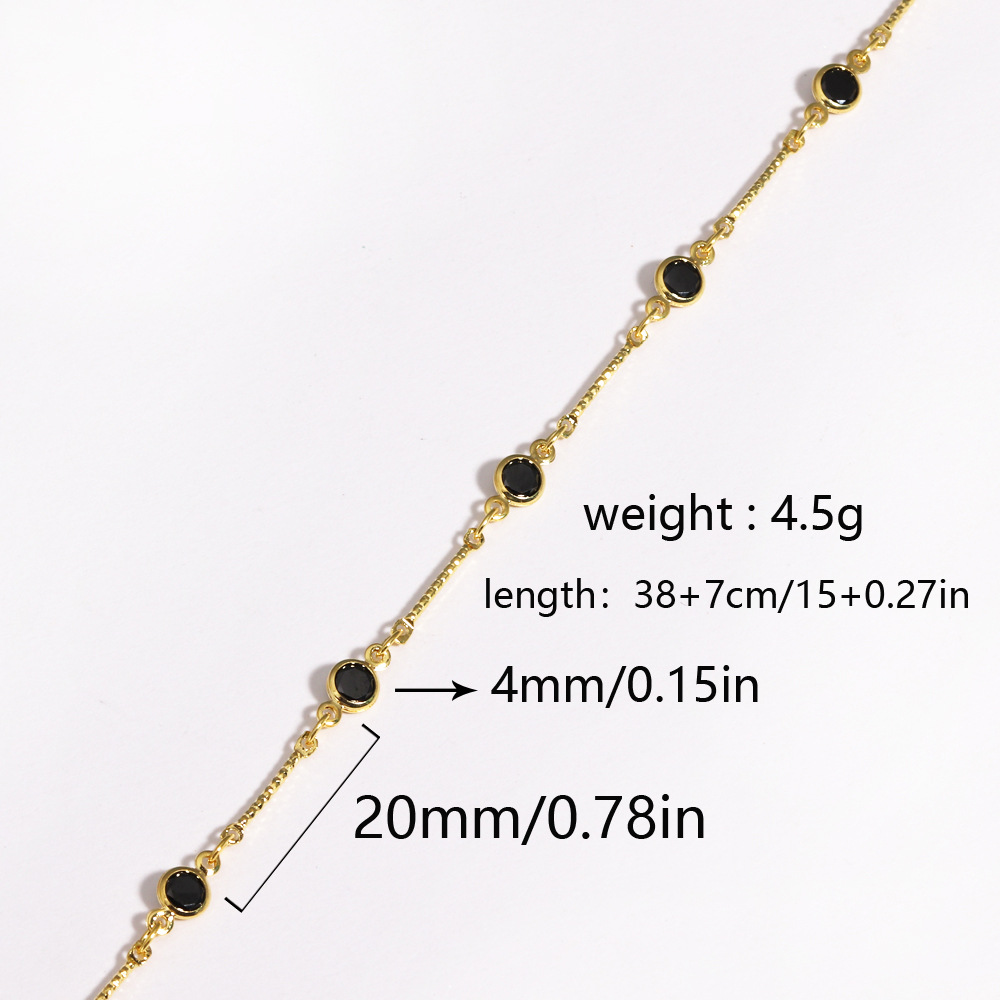 Retro-style Colorful Zircon Womens Necklace