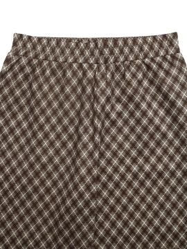 Fashion Commuter Plaid Slightly High Slimming Trousers Women