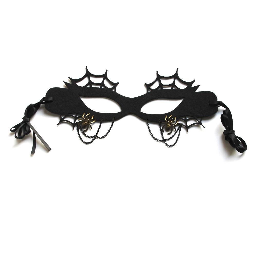 Halloween Makeup Witch Spider Web Mask