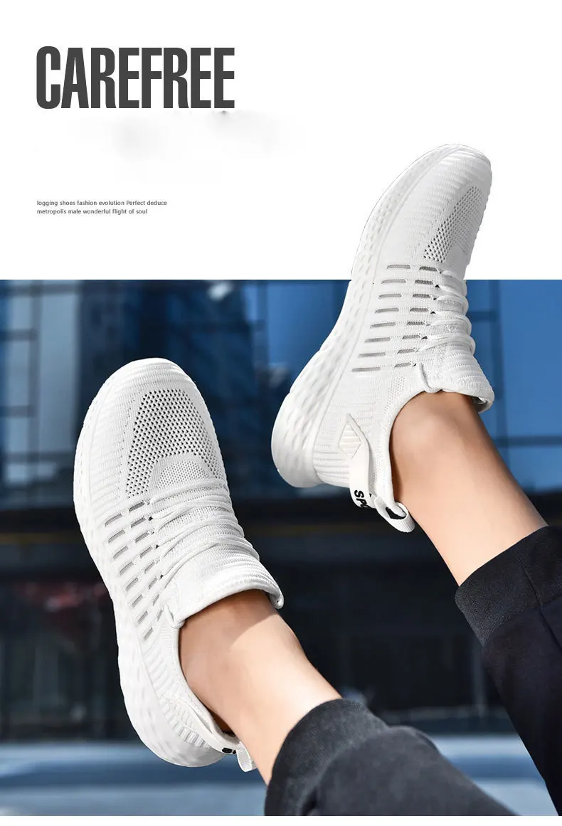 Title 2, Sneakers flying woven mesh casual running shoes