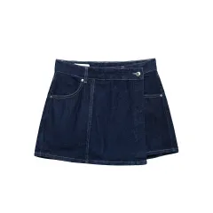 Women's Denim Short Shirt And Skirt Pants - Culottes - View 1