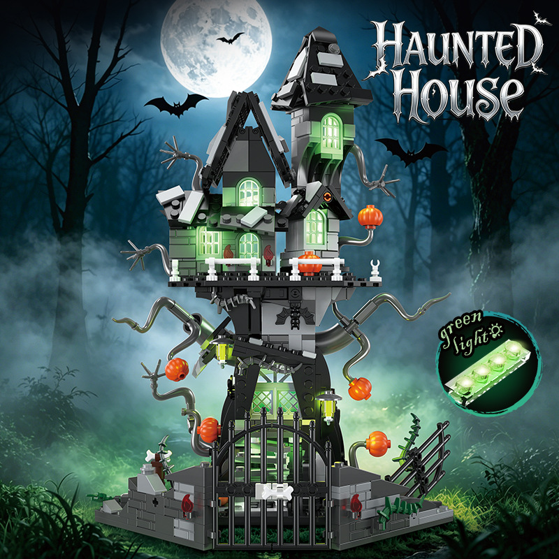 Ghost House Building Block Assembly Model Toy