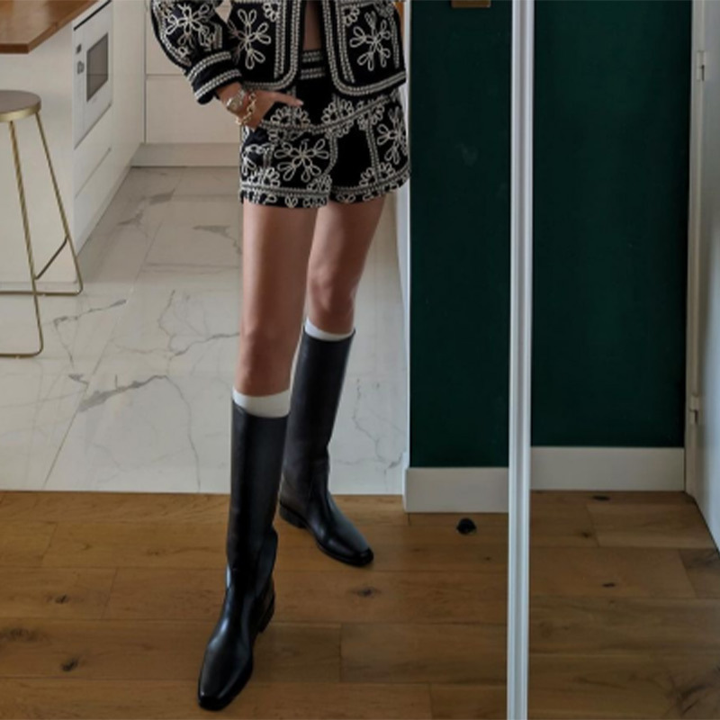 New Printed Contrast Color Coat Loose And Warm Jacket Casual Style