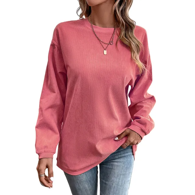 Hour Round Neck Letter Print Pullover Women's Sweater Base Lc25312934 P306 - Shop at LoveMi