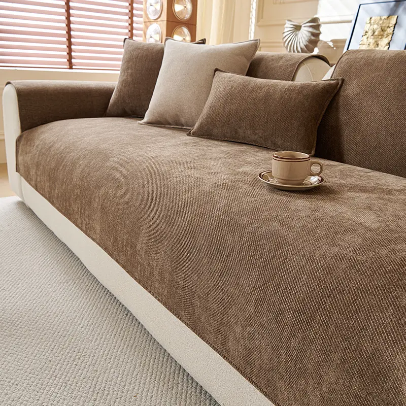 Fashionable Minimalist Chenille Seat Cushion Cover Cloth
