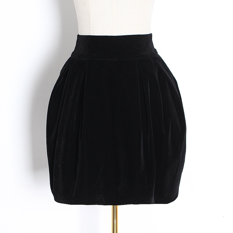 Title 5, Autumn new skirt, three dimensional pleated hig...