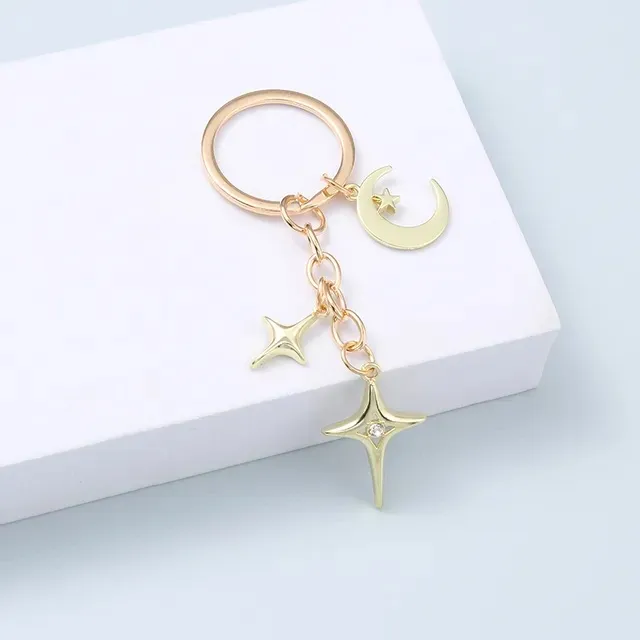 Creative Fashion Star And Moon Alloy Key K73 Gold - Shop at LoveMi