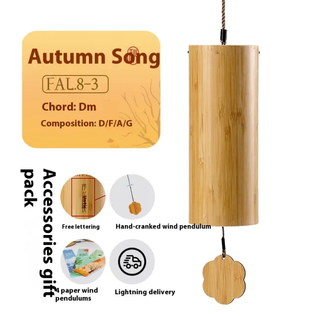 Wind Chimes 8 Tone Four Seasons Chord Wind Chimes Courtyard Ornament Gifts Autumn Style - Shop at LoveMi