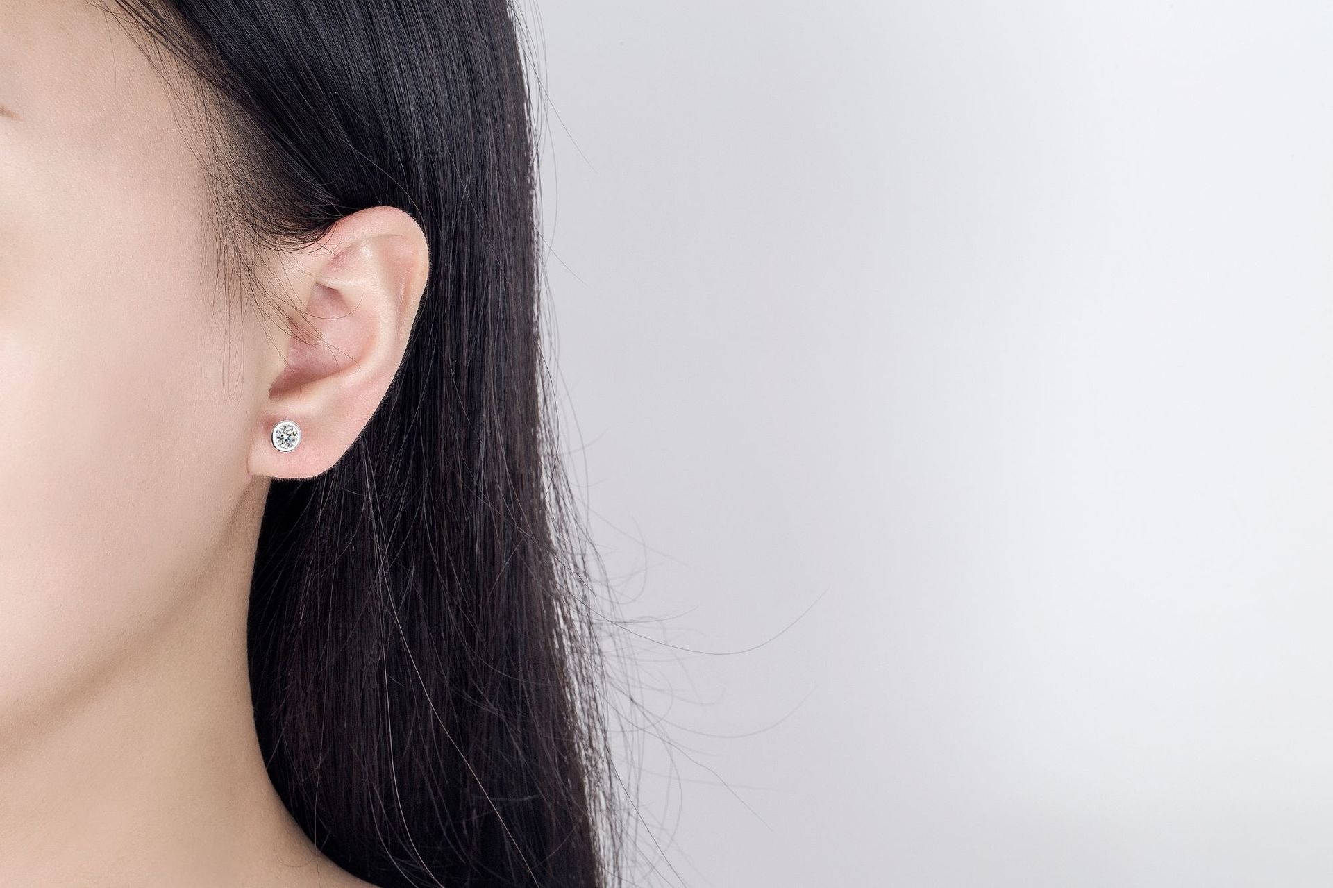 Elegant And Personalized Round Beads Zircon Thread Stud Earrings For Women