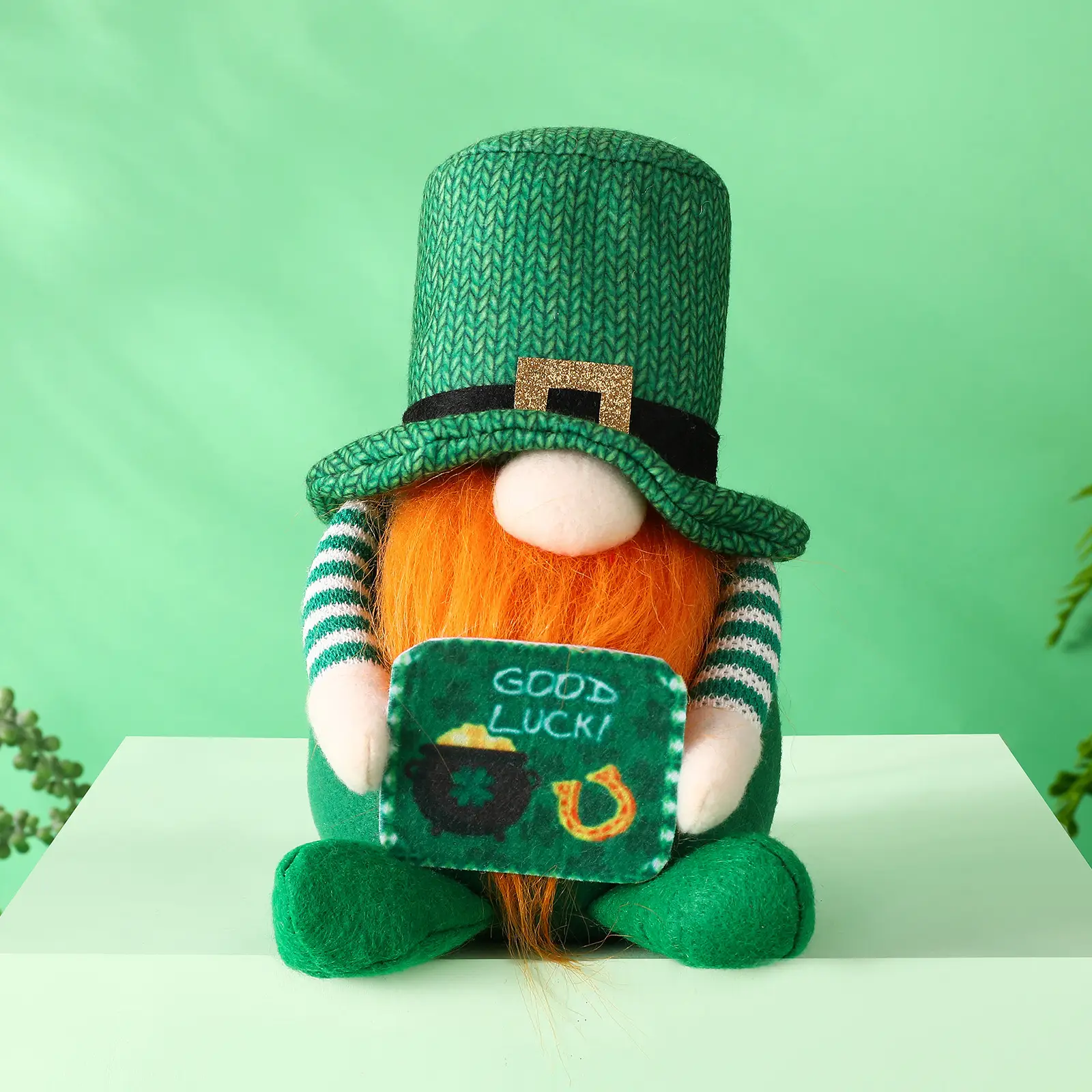 St Patrick's Day Decoration Supplies Irish Day Faceless Doll