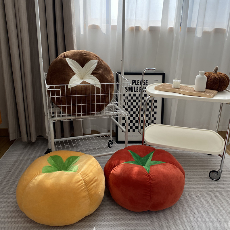 Title 9, Modern Minimalist Thick Round Tomato Tomato Pillow