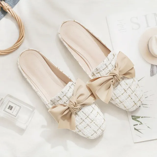Closed Toe Sandals Women's Outer Wear Fashionable All matching Classic Style Bow 35 - Shop at LoveMi