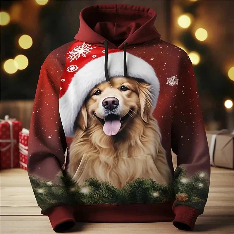 2024 Cross-border Foreign Trade Men's Clothing 3D Print Cartoon Anime Graphic Hoodie Long Sleeve Loose Pullover Top