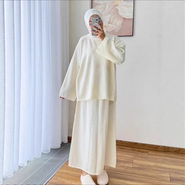 Stylish Casual Crew neck Long sleeve Tie front A line Dress In Style Apricot - Shop at LoveMi