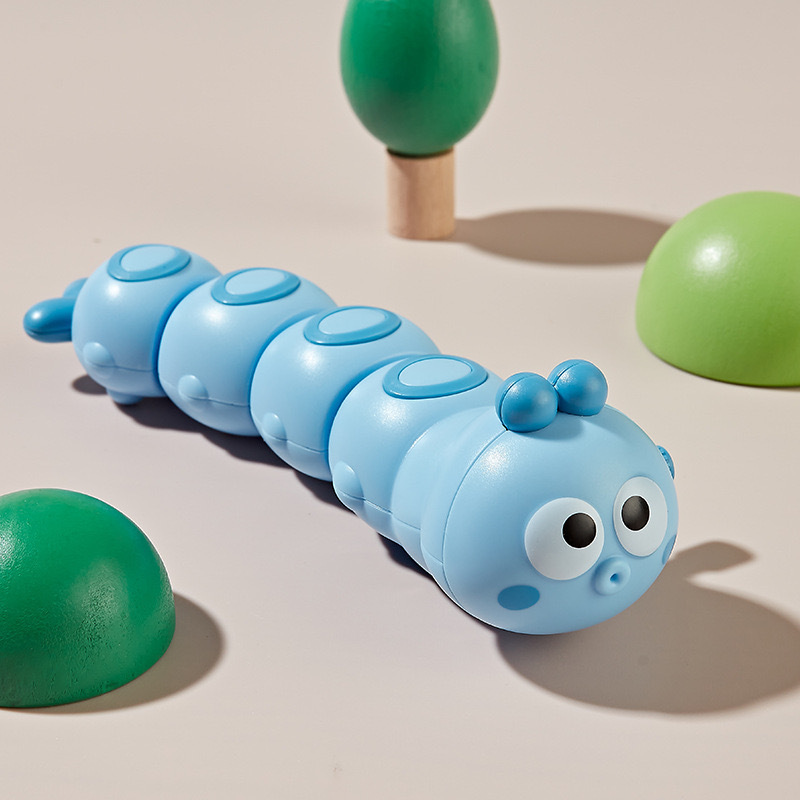 Blue swaying caterpillar