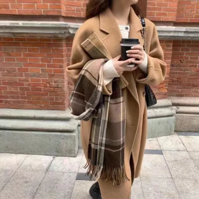Small High grade Woolen Coat For Women Camel - Shop at LoveMi