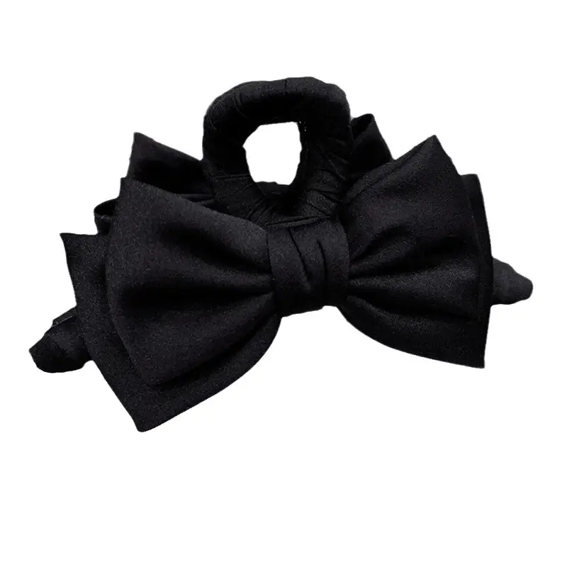Bow Claw Clip Graceful Satin Headdress Shark Clip Updo Hair Claw