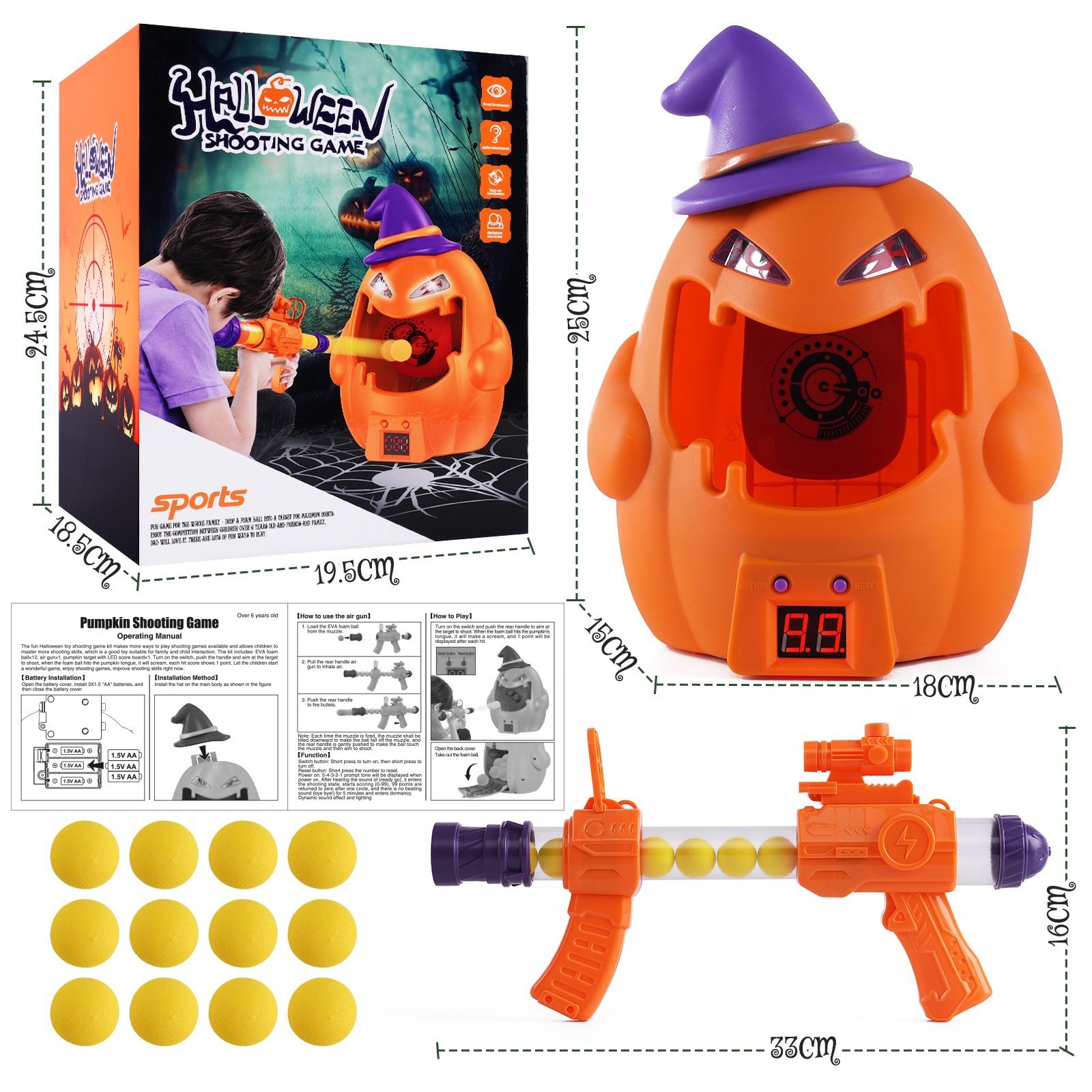 Pumpkin Shooting Target