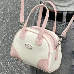 Messenger Bag Portable Casual Shoulder Bag For Women - White - View 1