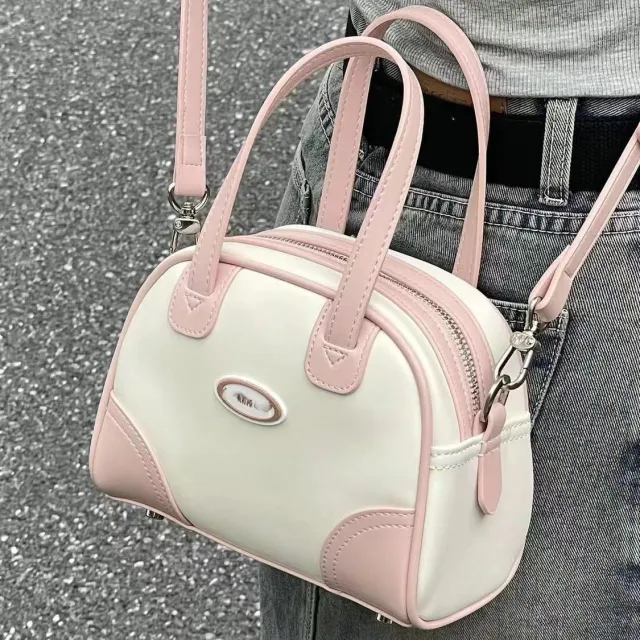 Messenger Bag Portable Casual Shoulder Bag For Women White - Shop at LoveMi