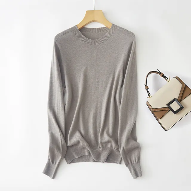 Fashion Loose Sweater For Women Quartz Gray - Shop at LoveMi