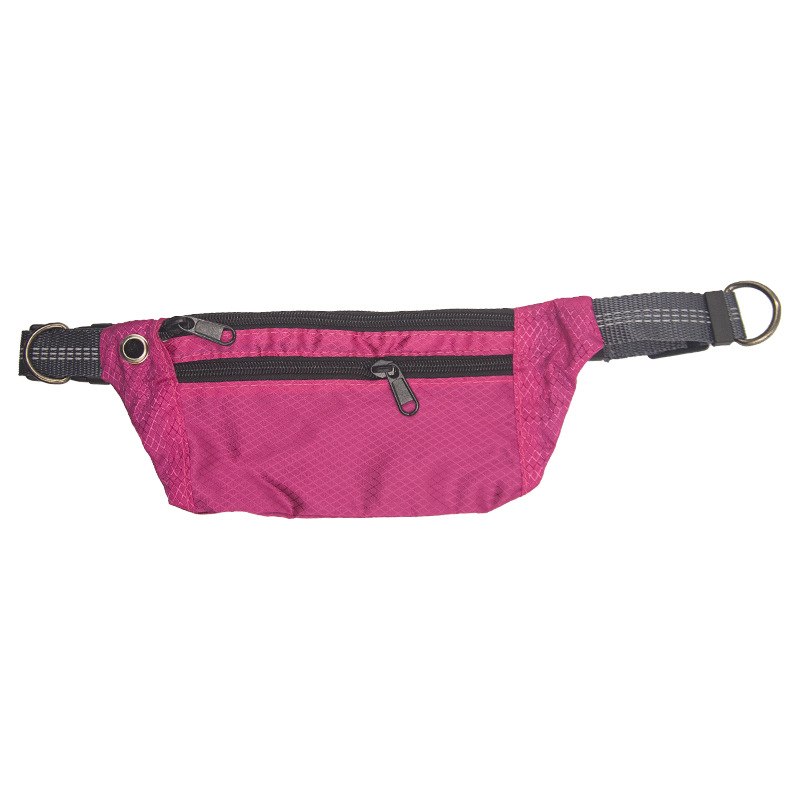 Pet Waist Bag With Exercise Leash - Pet Waist Bag With Exercise Leash Rose Red 2.5x110cm GG4213