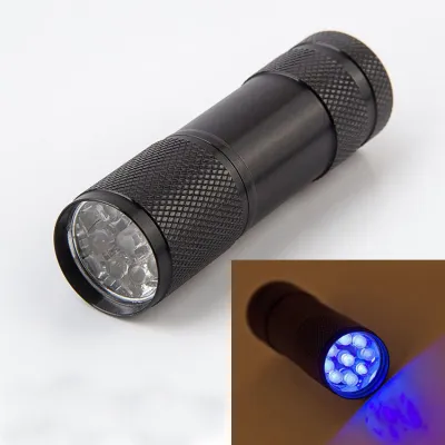 Handheld Portable Purple Light Detection LED Flashlight