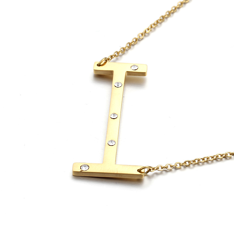 Gold-Tone Letter Necklace, picture 9 of 12
