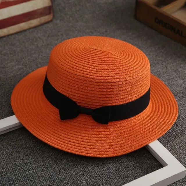 Summer Sun proof Vacation Bowknot Top Hat Orange - Shop at LoveMi