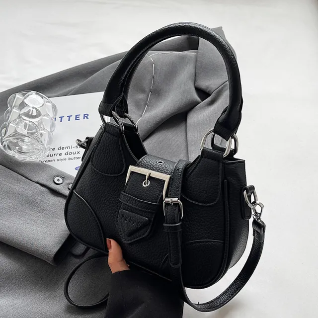 Design One hand Bucket Shoulder Messenger Bag Black - Shop at LoveMi