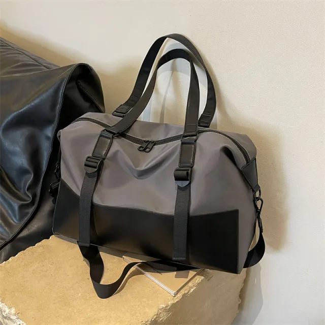 Leisure Large Capacity Travel Bag Shoulder Crossbody Gray - Shop at LoveMi