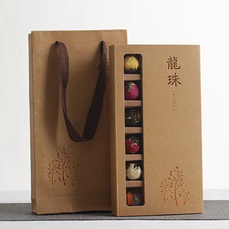 Jasmine Lily Peony Yellow Chrysanthemum Rose Chrysanthemum Six Flavor Scented Tea - Gift Box