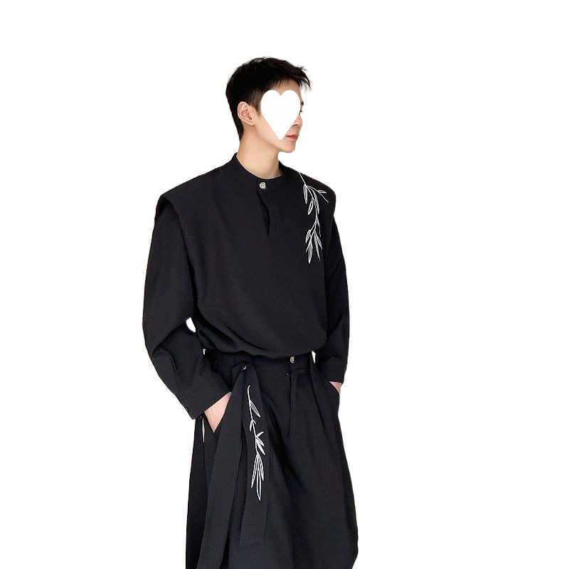 Autumn Chinese-style Retro Embroidered Casual Set