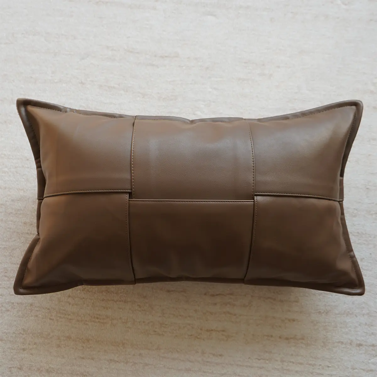 Maillard Brown Sofa Cushion With A Luxe Light-luxury Wabi-sabi Vibebedside Backrest Pillowcase