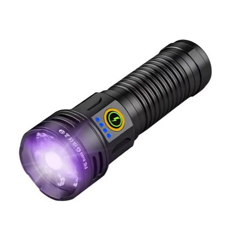 White Laser Flashlight White Laser Charging Status Indicator Aluminum Alloy