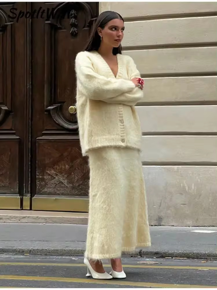 Autumn Women Fashion Casual Set Elegant