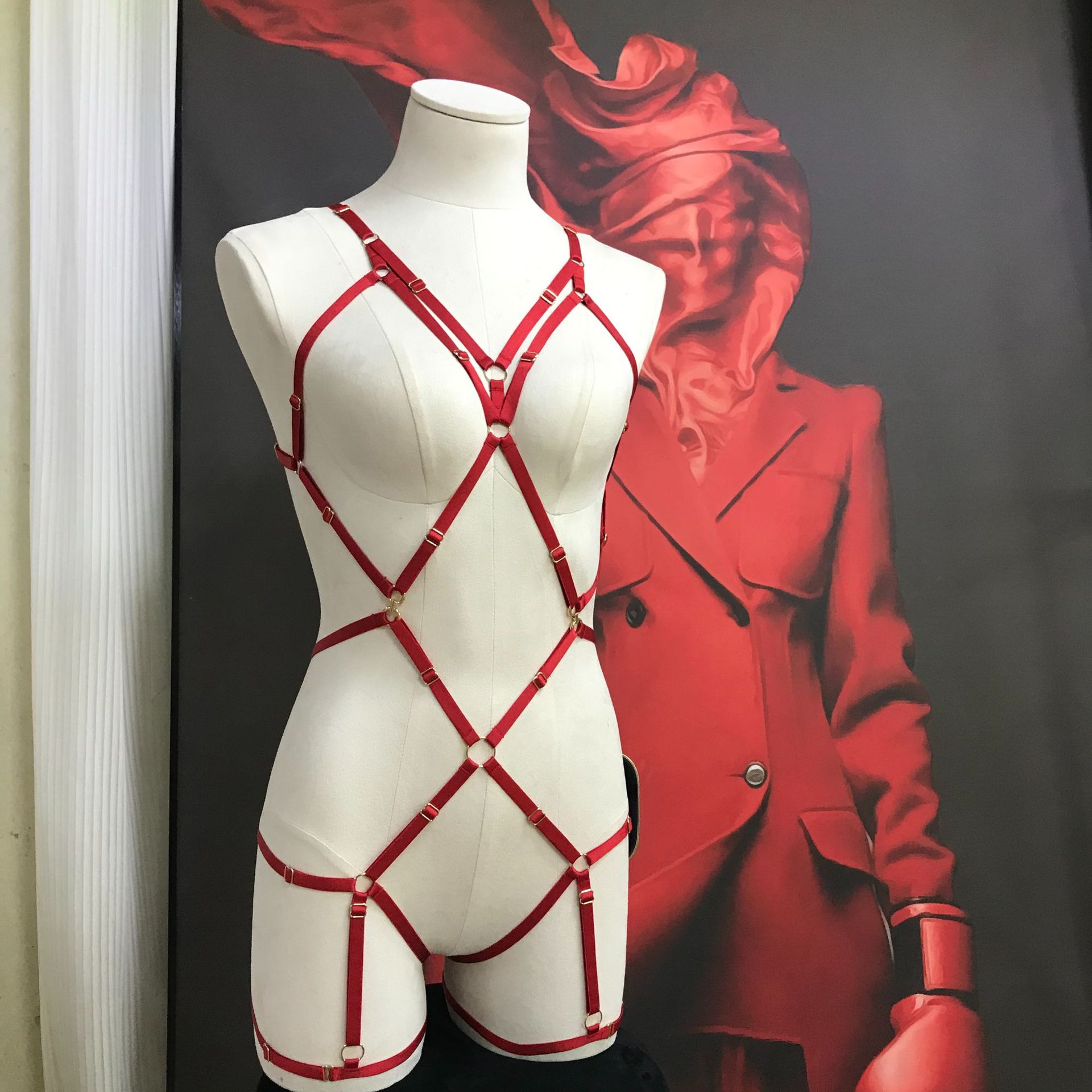 Women's Creative Inner Strap Harness Rope Clothing