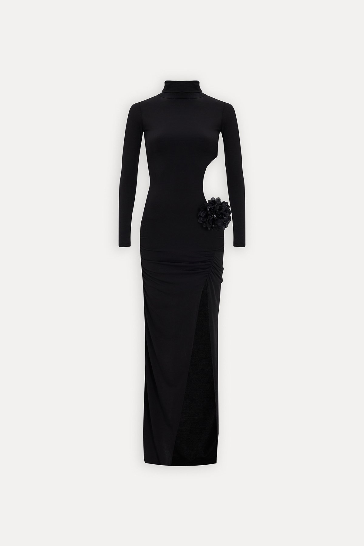 Elegant High neck Evening Gown For Women Black - Shop at LoveMi