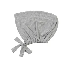 New Elastic Elastic Lace-up Ethnic Headscarf Chemotherapy Base Hat - 18 Light Heather Grey - View 1