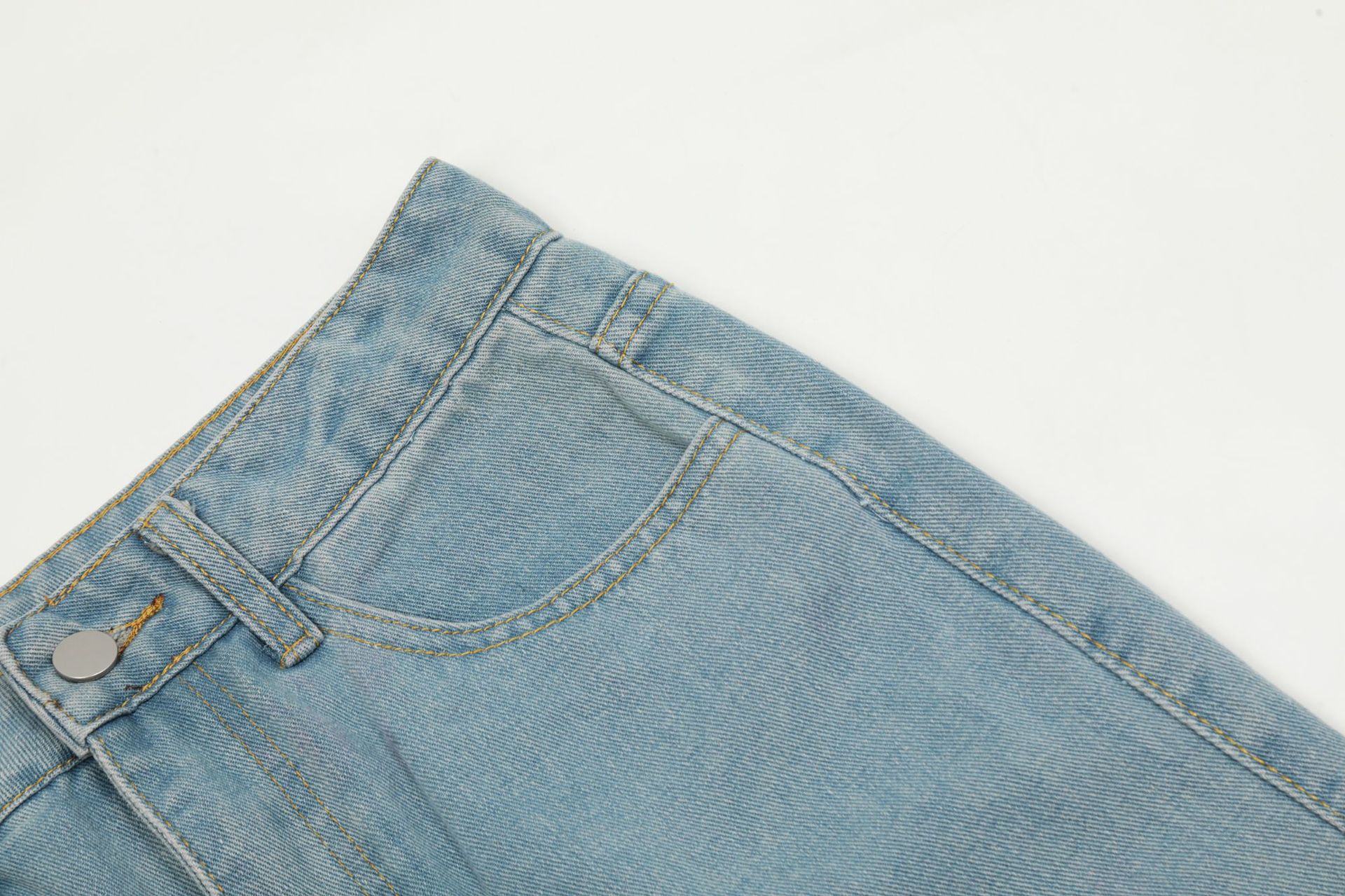 Sweet Cute Butterfly Wash Denim Trousers - Image 24