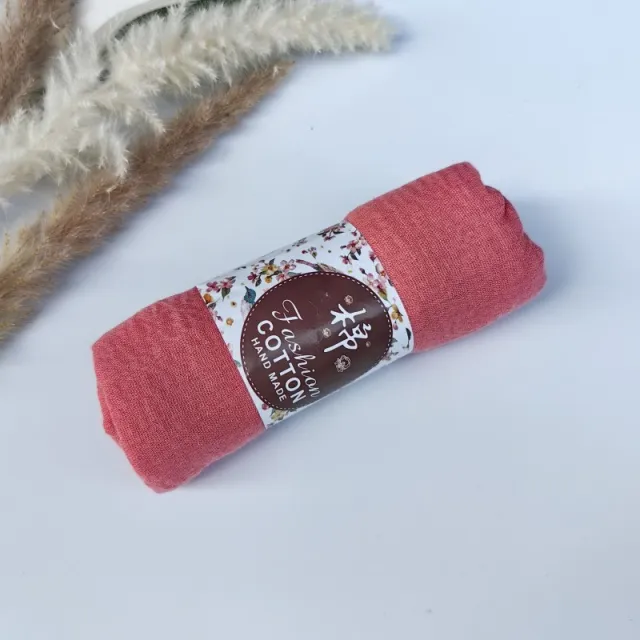 Monochrome Cotton And Linen Scarf Crumpled Style 14 - Shop at LoveMi