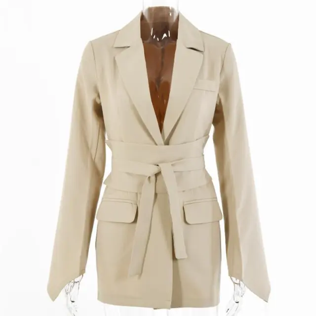 Women's Suit Jackets Top Waist Slimming Elegant Small Suit Khaki - Shop at LoveMi