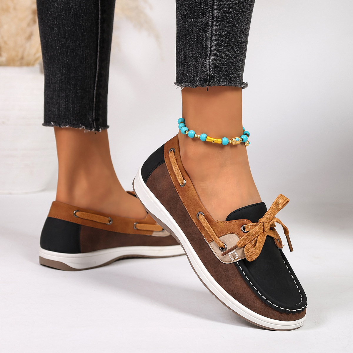 Cross-border Large-size Casual Soft-soled Lace-up Shoes