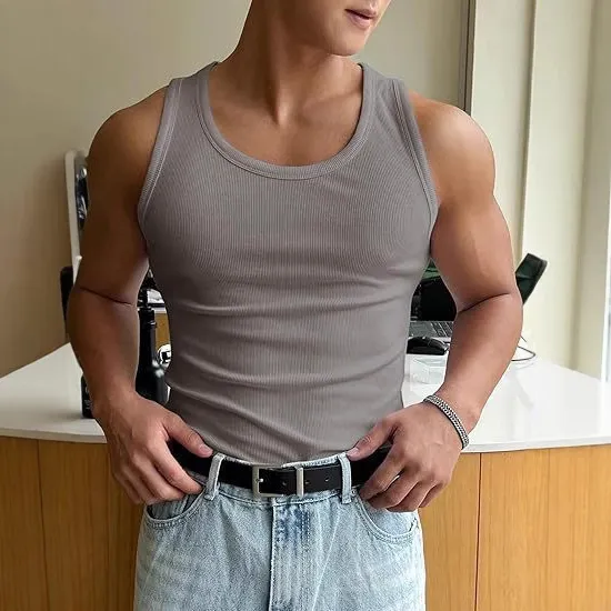 Men's Round Neck Workout Fitness T-shirt