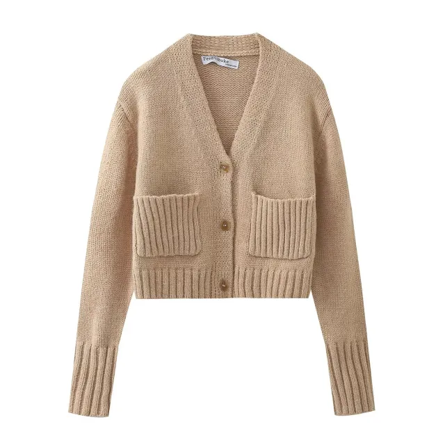 Fashion Casual Soft Knitted Short Coat As Shown In The Picture L - Shop at LoveMi