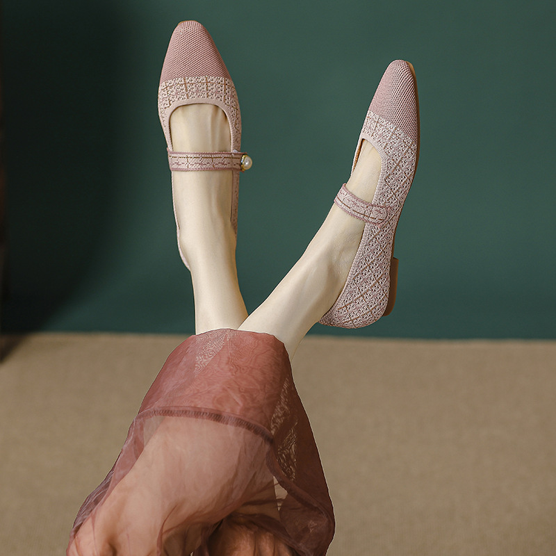 Knit Ballet Flats, picture 3 of 8