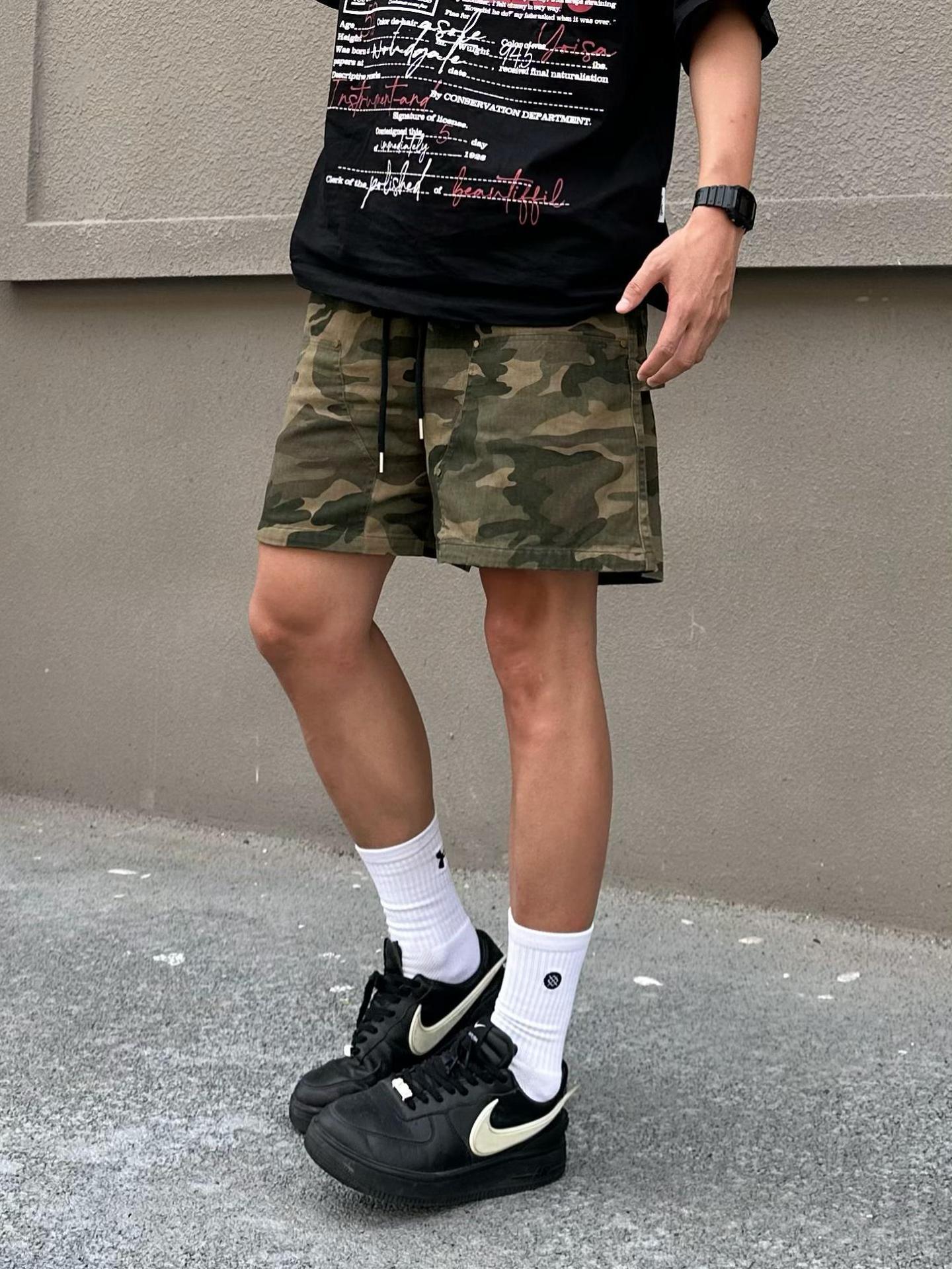 Workwear Camouflage Shorts Men's Summer